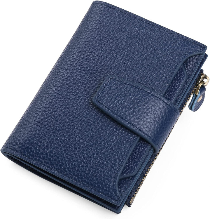 Stylish women's leather wallet with advanced RFID blocking technology to protect your cards from scanning.