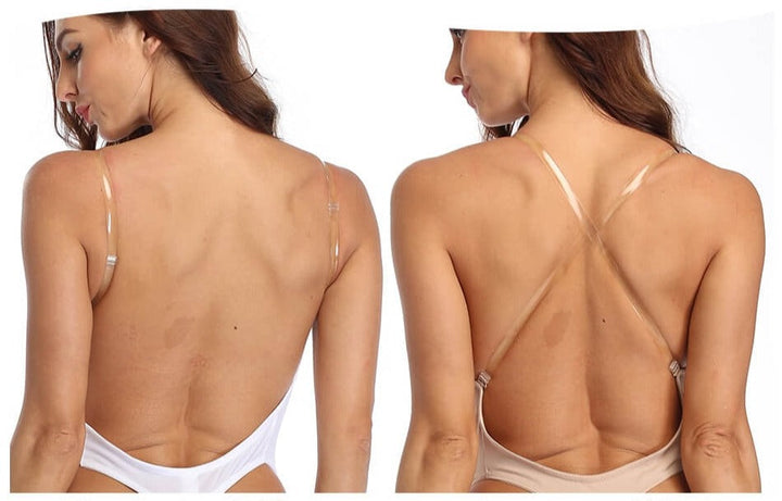 Seamless women's deep V backless shapewear offering firm support & a smooth, elegant look under any dress.