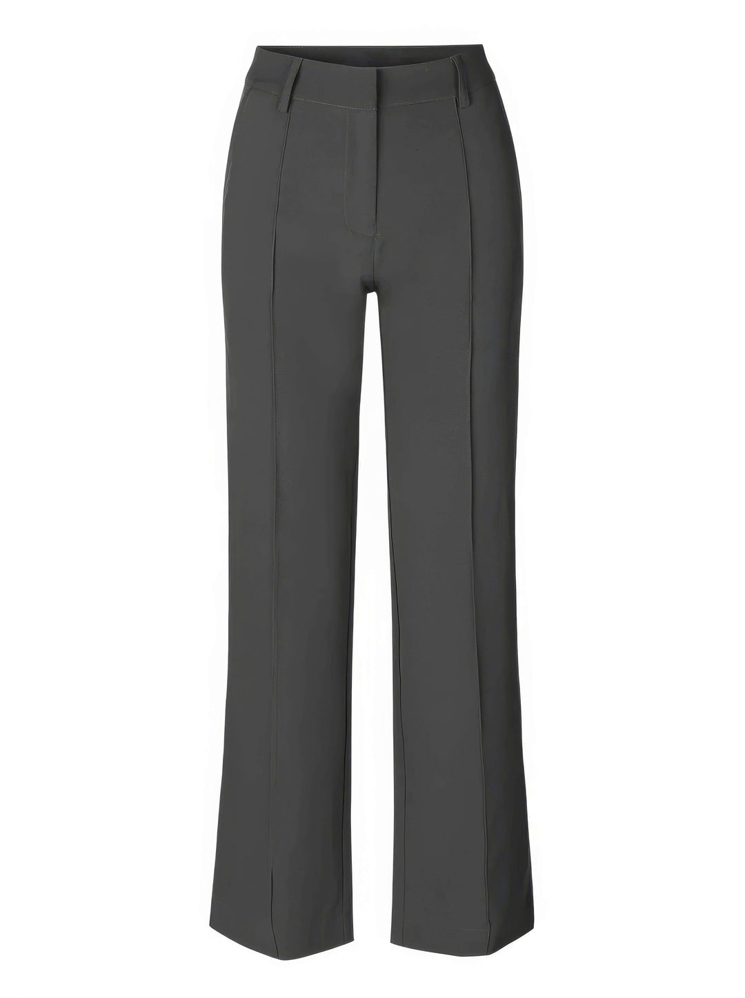 Women's apparel: elegant high-waisted straight leg trousers, offering a comfortable and polished fit.