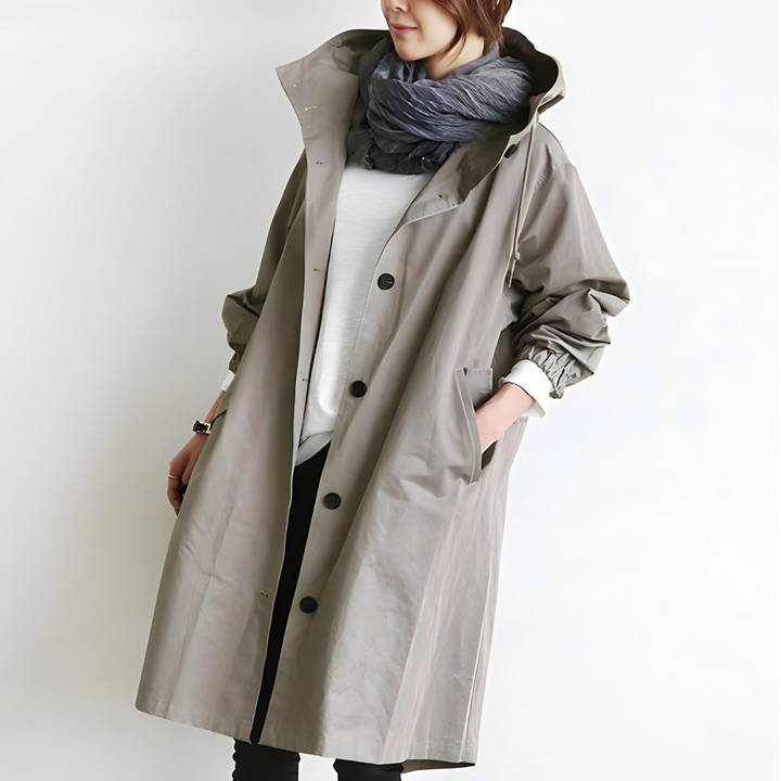 Women's fashionable autumn winter jacket, versatile & cozy outerwear for stylish ladies. Perfect for cold weather.