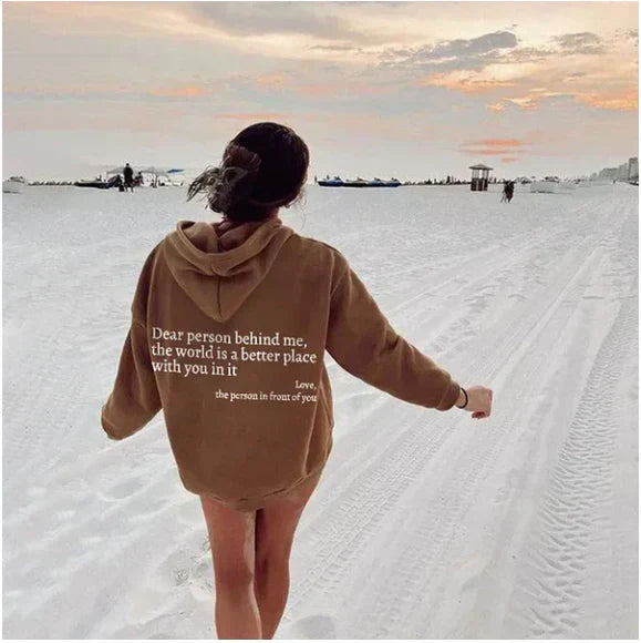 Women's 'Alex' inspiring casual pullover hoodie, a cozy & stylish statement piece.