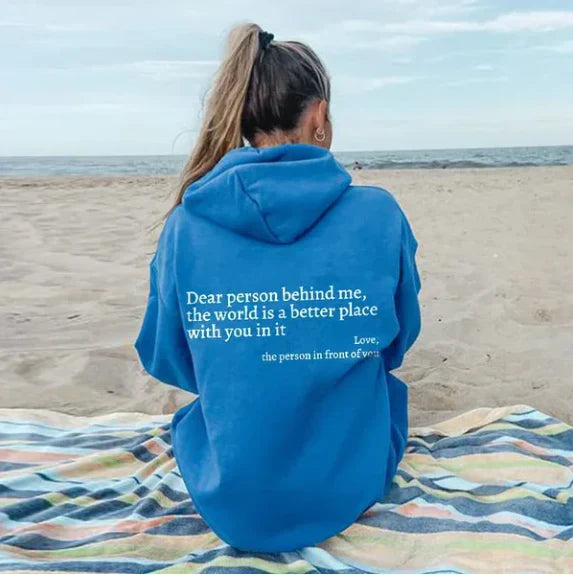 Stylish women's fashion hoodie, soft & cozy for everyday casualwear; a comfortable statement.