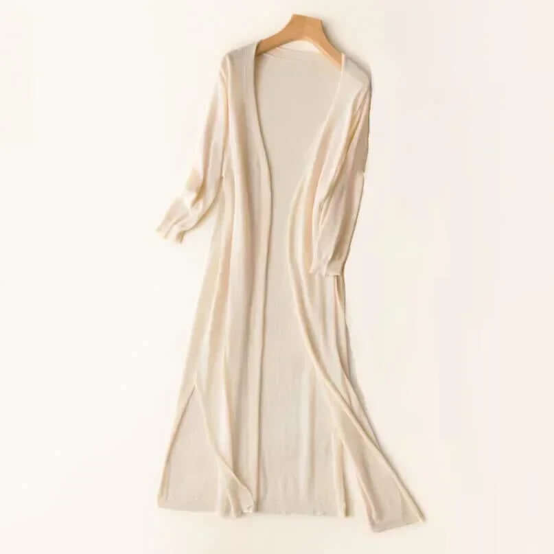 Women's seasonal cardigan, lightweight knit, long sleeve, great for layering & everyday style.