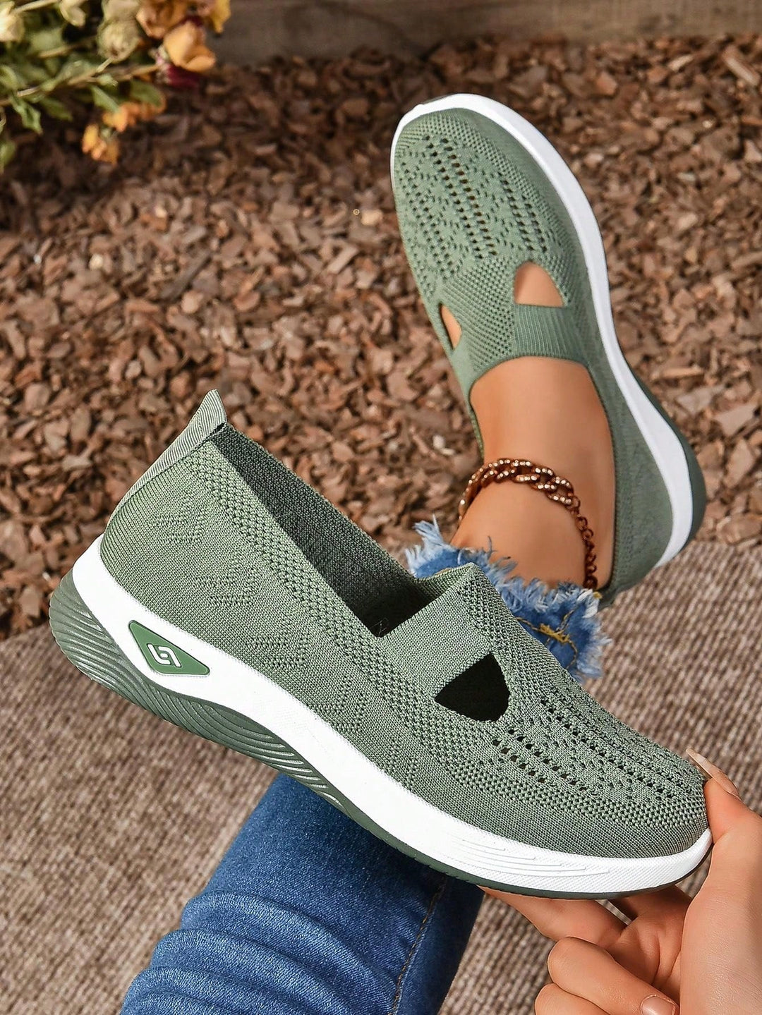 Summer walking shoes for women, a lightweight orthopedic slip-on for all-day comfort.