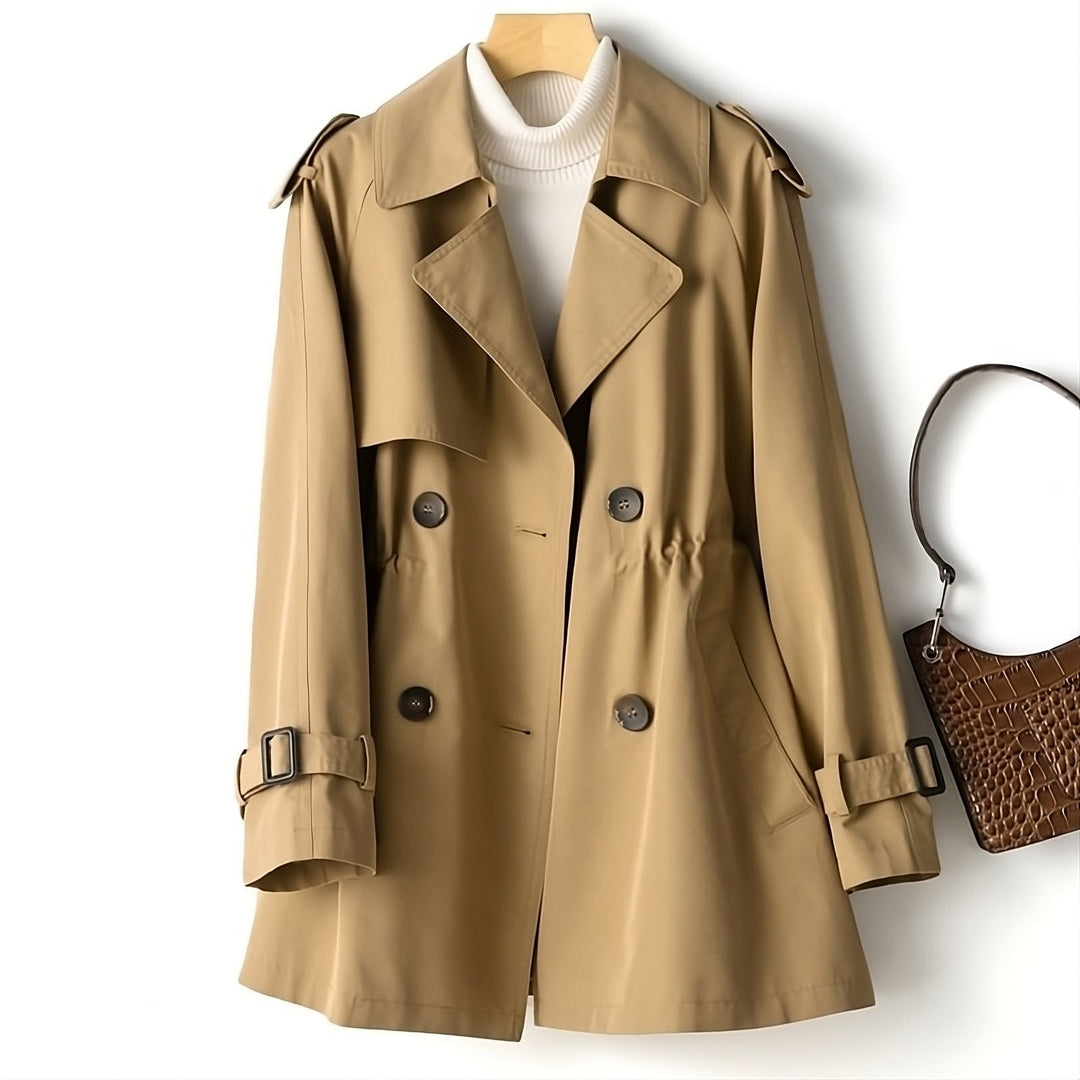 Women's long trench coat for effortless fall elegance, perfect for autumn style and sophisticated outerwear.