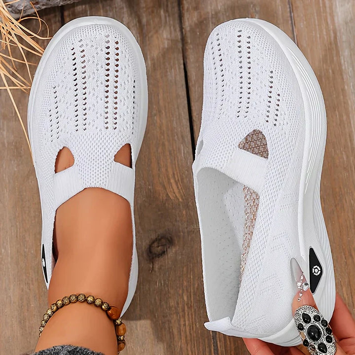 Women's comfort slip-on shoes with advanced orthopaedic design for superior foot support.