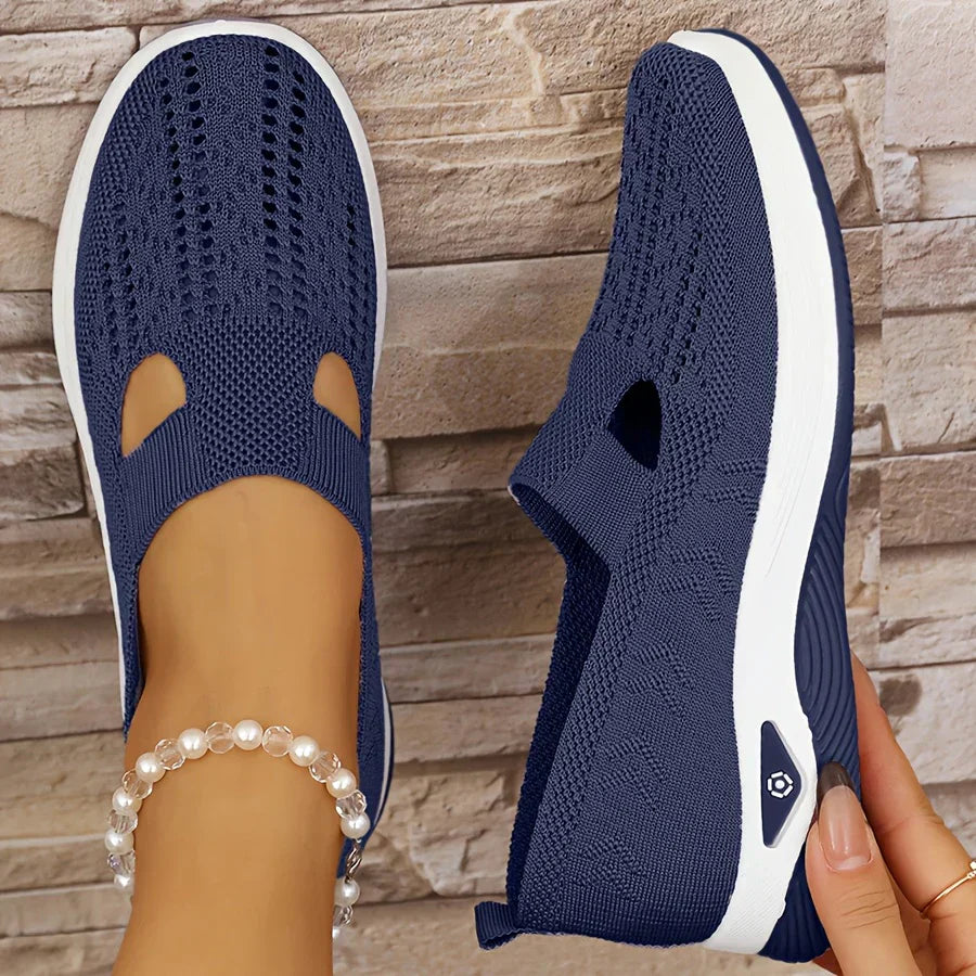 Everyday women's walking shoes, featuring slip-on convenience and superior foot support.
