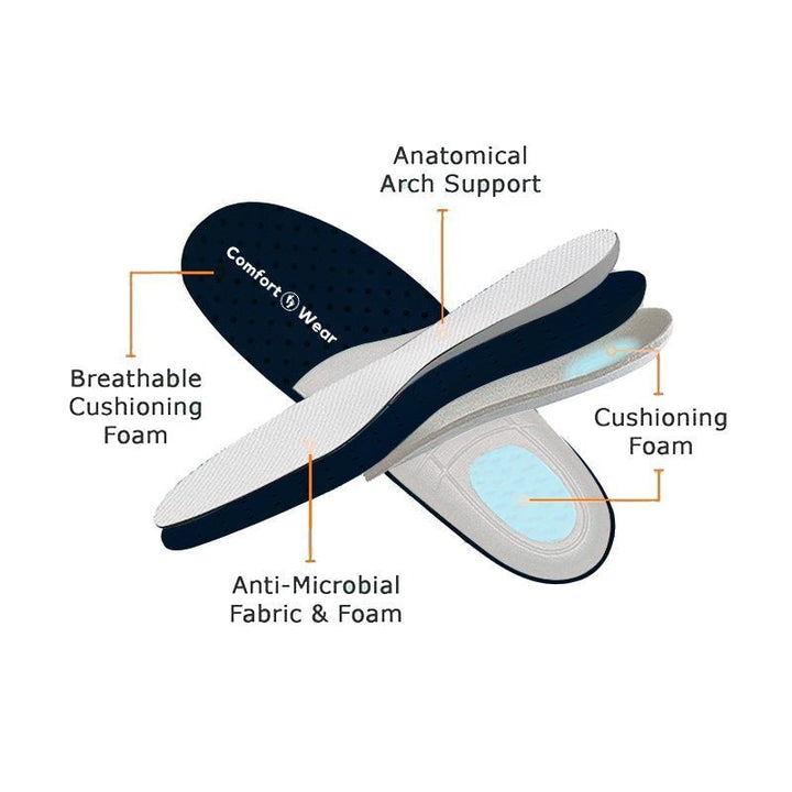 Comfortable women's sneakers with orthopedic features and stretch upper