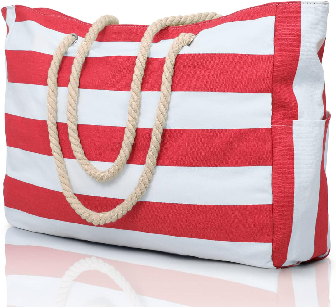 Women's weekend oversized beach tote, waterproof, sandproof, large capacity.