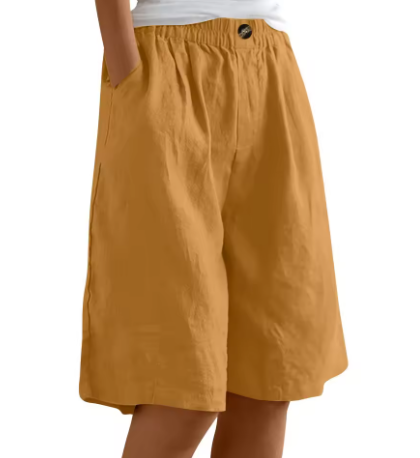 Women's Renee comfort shorts: relaxed fit, effortless style, and flexible design for versatile summer everyday wear.