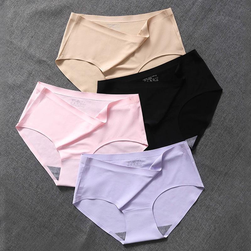 Women's seamless high-waist underwear for invisible comfort & smooth fit. Soft, stretchy everyday panties.