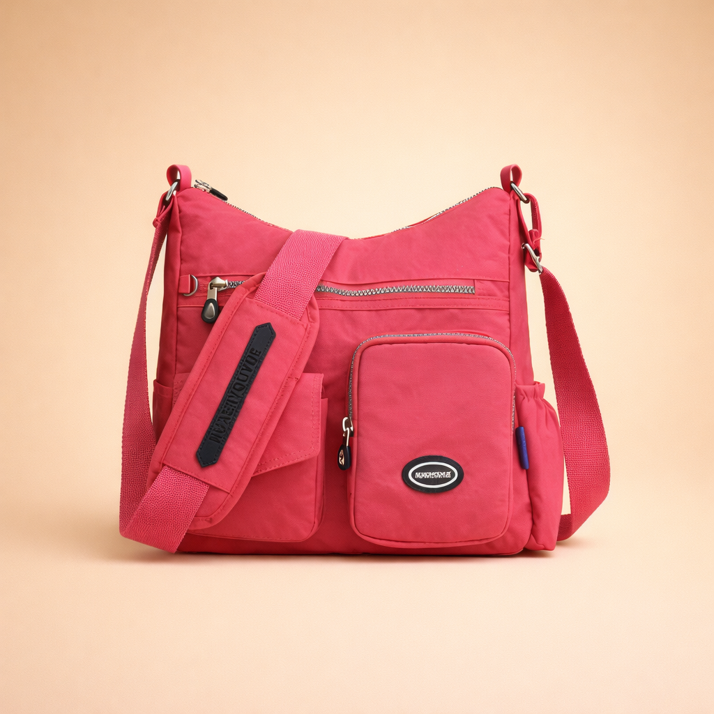 Everyday women's lightweight crossbody bag with anti-theft features & multiple compartments.