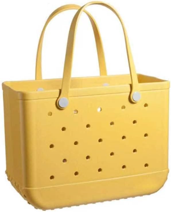 Roomy women's EVA beach tote bag, washable & waterproof. Perfect for all your summer essentials & trips.