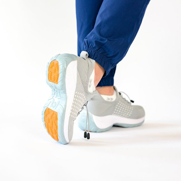 Women's Arctic White Ortho Stretch Cushion Shoes - Lexians