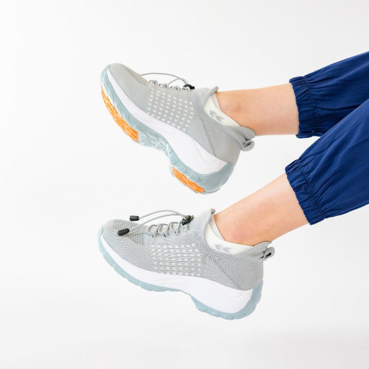 Women's Arctic White Ortho Stretch Cushion Shoes - Lexians