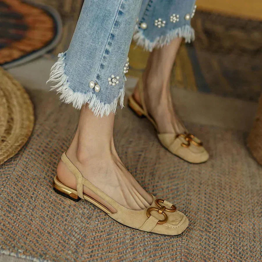 Women's Chic Ergonomic Slingback Flats - Lexians