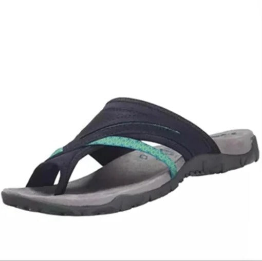 Women's comfortable orthotic cross strap sandals with chic design, featuring an orthotic sole and non-slip outsole for suppor